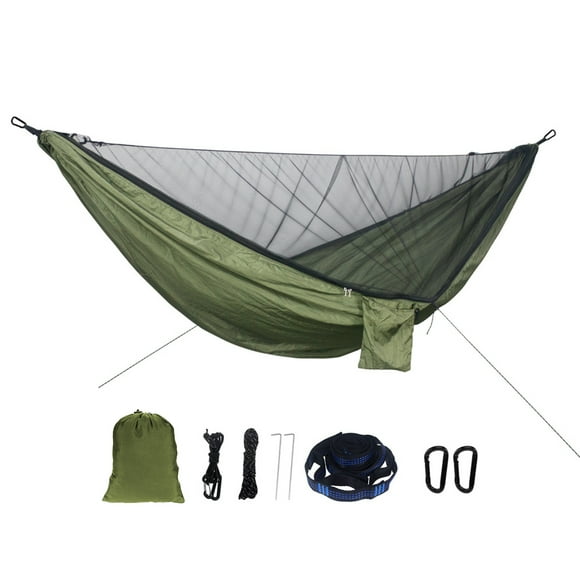 Yeacher Hamac d'Extérieur avec Moustiquaire Capacité de Charge 300 kg Installation Facile Hamac Portable pour Camping Pique-Nique Extérieur