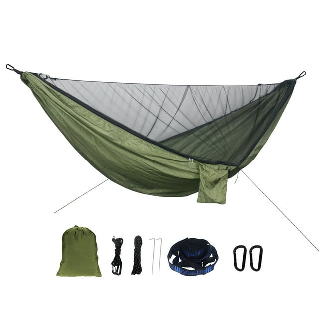 Hamaca para exteriores con mosquitera Capacidad de carga de 300 kg Abody Verde