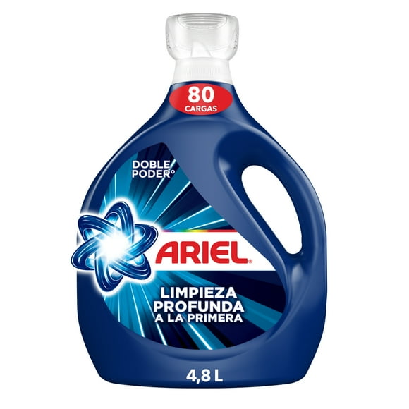 Detergente Líquido Ariel Limpieza Profunda a la Primera Rinde 50% Más Cargas' 4.8 l