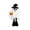 C003- Clear, variant on Halloween Ghost Decor, Extendable Leg Plush Ghost Figure, Cute Halloween Decorations for Halloween Party Decor, Halloween Decorations for Home, Cozy Plush for Family Holiday