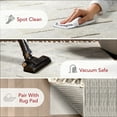 thumbnail image 2 of nuLOOM Marissa High/Low Diamond Tassel Area Rug, 2' 8" x 8', Runner, Off White, 2 of 13