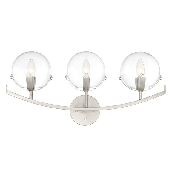 Designers Fountain Spyglass Satin Platinum 3 Light Bath, 93803-SP