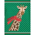 thumbnail image 4 of Old Glory Womens Big Giraffe Scarf Ugly Christmas Sweater Long Sleeve T Shirt, 4 of 6