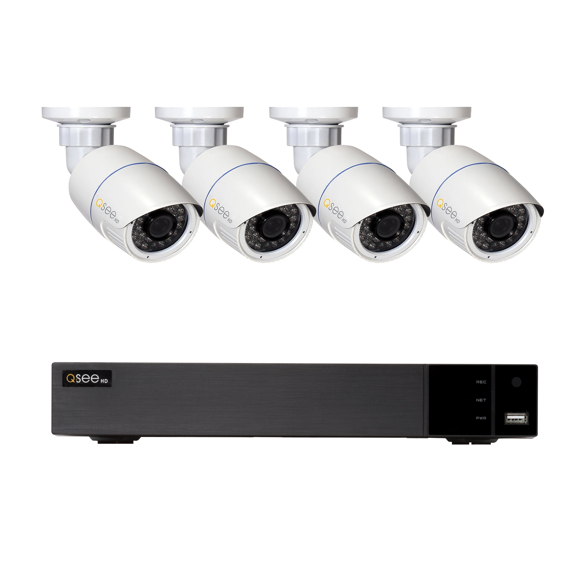 8 CHANNEL IP NVR with 4 X 4MP Cameras, 2TB HDD
