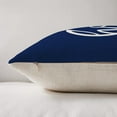 thumbnail image 3 of Fundas de almohada para exteriores, juego de 4 en azul marino y blanco, cremallera oculta, estampado de dalias en azul polvoriento por ambos lados, aptas para decoración de interiores y uso en, 3 of 6