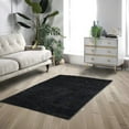 thumbnail image 2 of Haperlare Shag Bedroom Rugs 4' x 6' Indoor Area Rug for Living Room Floor Carpet Shag Non-Slip, Black, 2 of 9
