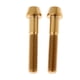 thumbnail image 3 of 1 par de tornillos de titanio Ti para bicicleta de montaña, portabotellas, soporte para cesta Dorado M6x35mm Zulema Tornillo de cabeza cónica cónica M6, 3 of 6