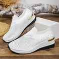 thumbnail image 5 of Chenyee Women's Oorthopedic Shoes Rhinestone Mesh Wedge Walking Shoes with Arch Support Slip On Sneakers, 5 of 7