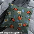 thumbnail image 3 of Erosebridal Cute Ladybug Fabric By The Yard, Wildlife Insect Decorative Fabric, Cartoon Daisy Indoor Outdoor Fabric, Green Blue Leaves Upholstery Fabric Teens, 10 Yards, 3 of 5