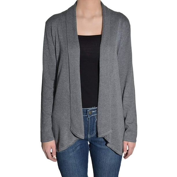 heather gray cardigan