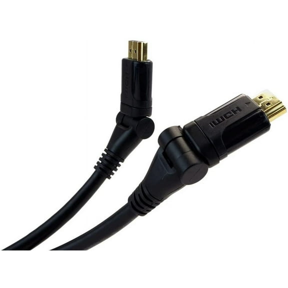VisionTek 4K UHD High-speed Male-to-Male HDMI to HDMI Pivot Cable (10 feet)- 900750