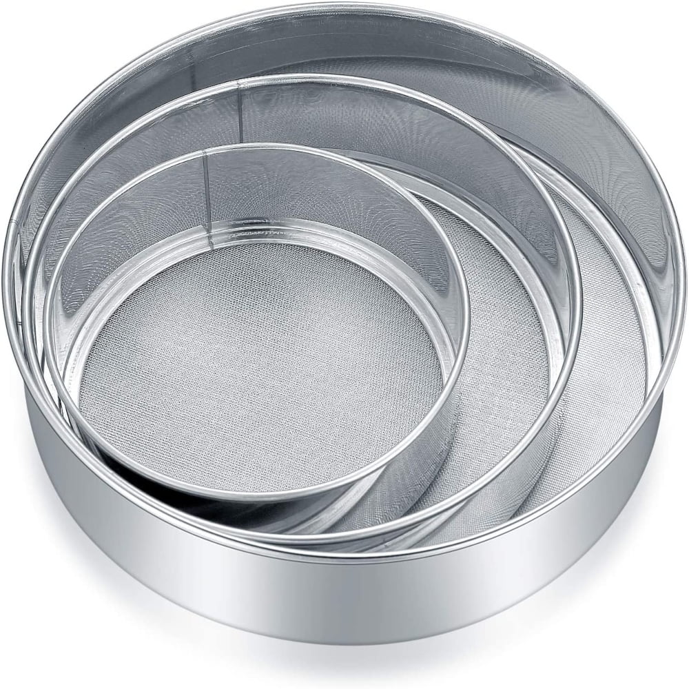 PEACNNG Stainless Steel Flour Sieves, Sieve for Baking, Icing Sugar
