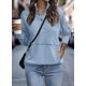 thumbnail image 2 of Sudadera SHEWIN, holgada, casual, con botones, cuello en V, para mujer, 2 of 4