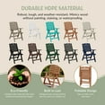 thumbnail image 6 of WestinTrends Malibu HDPE Adjustable Highback Folding Patio Dining Chair, Teak, 6 of 15