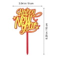 thumbnail image 2 of Worgeous 6pcs Happy New Year Cake Picks Acrylic Cupcake Inserts Toppers Acrylic Cake Toppers, 2 of 8