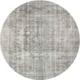 thumbnail image 1 of Ahgly Company Machine Washable Indoor Round Contemporary Pale Silver Gray Area Rugs, 7' Round, 1 of 7