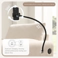 thumbnail image 4 of 37" Single Sofa with Storage Ottoman,Adjustable Phone Holder,Dual-Port Charger,Storage Pockets,Comfy Chenille Armchair,Modern Cloud Chaise Lounge for Living Room&Apartment,Beige, 4 of 9