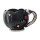 thumbnail image 4 of Taza de tulipán de cerámica, tazas de café, taza para beber, taza de café con leche de cerámica, taza de café de cerámica para té y café, escritorio, negro, 4 of 8