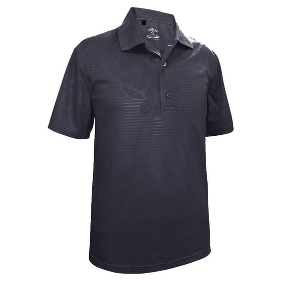 Monterey Club Men's Paradise Texture Emboss Golf Polo Shirt #1285