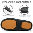 thumbnail image 5 of Mishansha Men Home Slippers Memory Foam Fleece Lined Winter Houseshoes, 5 of 6