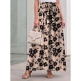 thumbnail image 4 of Cueply Skirts for Women Summer Long Maxi Skirt Elastic High Waist Tie Fashion Beach Dress with Pockets, 4 of 8