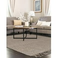 thumbnail image 5 of Unique Loom Chunky Jute Collection Area Rug (8' x 10' Rectangle Gray), 5 of 7