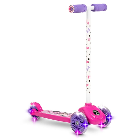 Huffy Minnie Mouse 3-Wheel Toddler Scooter, Ages 3 , Pink, Kids, Girls