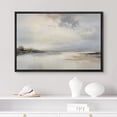 thumbnail image 2 of PixonSign Framed Canvas Print Wall Art Storm Cloud Lake Reflection Nature Wilderness Illustrations Fine Art Decorative Farmhouse/Country Relax/Calm/Cozy Multicolor Zen for Bedroom - 24"x36" Black, 2 of 5