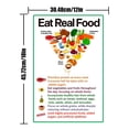 thumbnail image 3 of FoodList 12x18 Inches Eat Real NutritionFood Poster Meal Chart Information Diet Plan Wall Poster for Classroom Kitchen Wall Decor 4/3/2/1PCS, 3 of 9