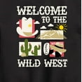 thumbnail image 3 of Instant Message - Welcome To The Wild West - Toddler & Youth Crewneck Fleece Sweatshirt, 3 of 6