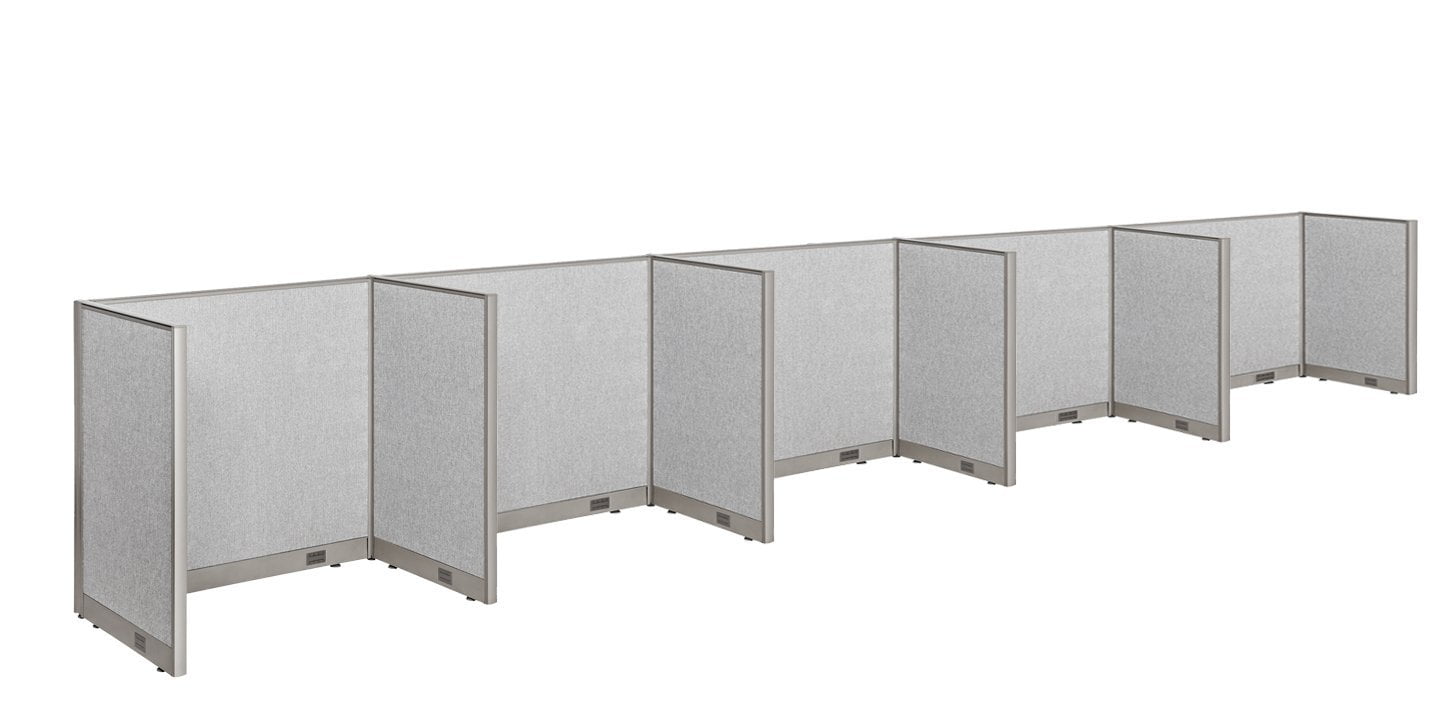 GOF Office Cubicle, 5 Stations 30D x 240W x 48W / Office Partition Wall