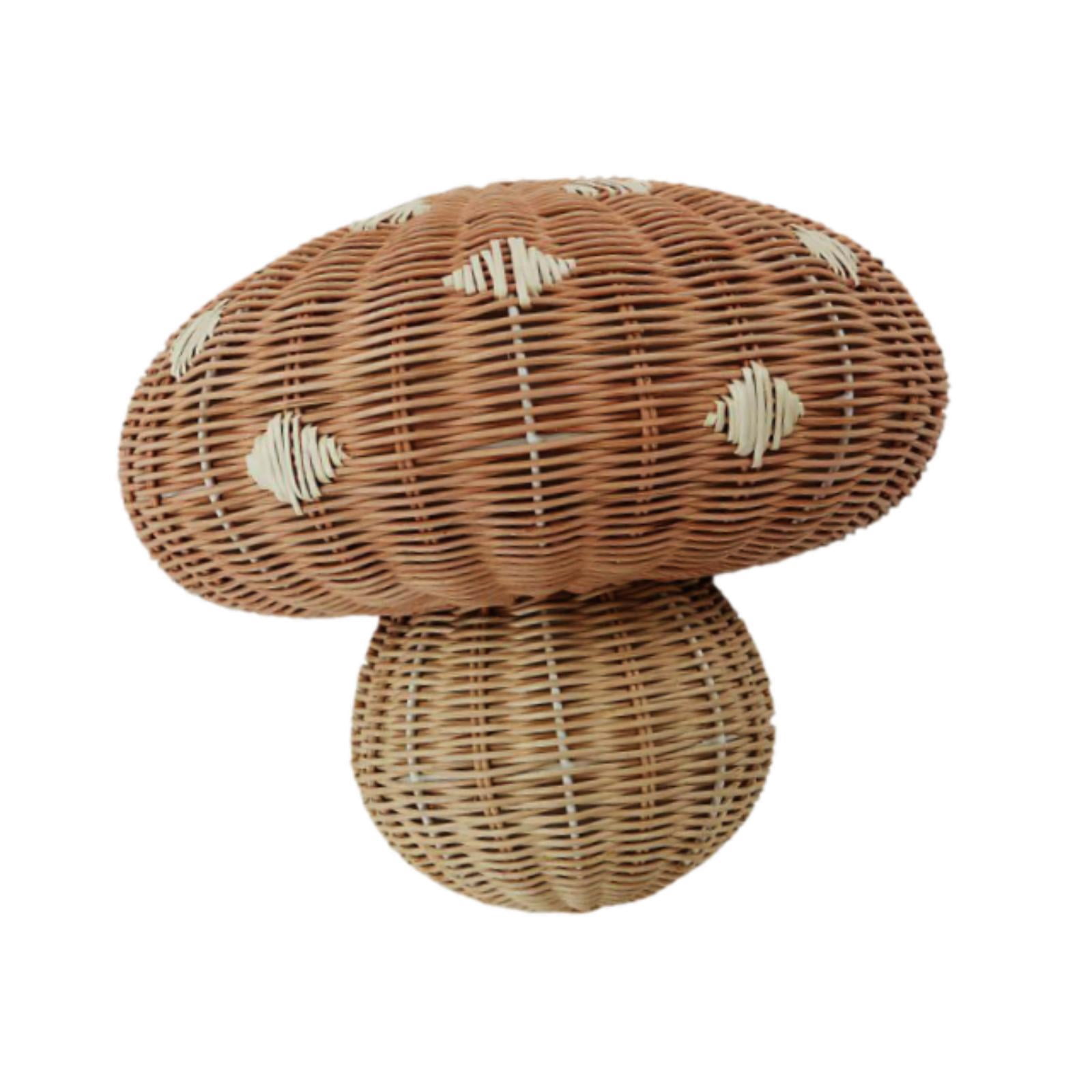 Bothyi Wall Hanging Lamp Shade Handwoven Lampshade Shaped Boho Retro Lamp Bulb