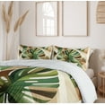 thumbnail image 5 of Ambesonne Monstera Duvet Cover Set, Nature Boho Scandinavian, Calking, Fern Green Sepia and Cocoa, 5 of 6
