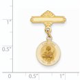 thumbnail image 2 of Médaille en Or Jaune 14K Saint Lucy, 2 of 2