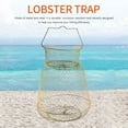 thumbnail image 2 of Foldable Portable Steel Wire Fishing Pot Trap Net Crawdad Cage Fish Basket, 2 of 5