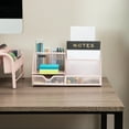 thumbnail image 5 of Mind Reader Desktop Organizer, File Storage, Accessory Storage, Workspace, Office, Metal Mesh, 11"L x 5.5"W x 5"H, Pink, 5 of 5