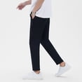 thumbnail image 4 of CLOISE Mens Travel Pants with Pockets Big and Tall Long Pants Casual Trousers Stretchy Solid Baggy Bottoms Beach Clothes, 4 of 7