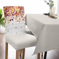 thumbnail image 5 of Fall Leaf Dining Room Chair Covers Set of 8, Maple Leaf Autumn Plant Grey Wood Grain Stretch Chair Slipcovers Removable Washable Seat Cover Chair Protectors for Kitchen Home, Hotel Banquet, 5 of 6