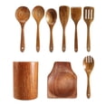 thumbnail image 3 of 9 PCS Wooden Spoons for Cooking, Wooden Utensils for Cooking, 3 of 5