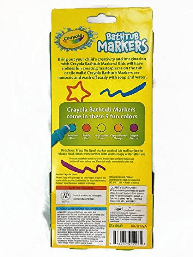 Crayola Bathtub Markers with 1 Bonus Extra Markers AND Bathtub