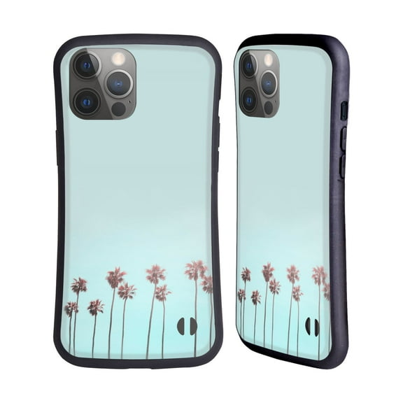 Head Case Designs Officially Licensed LebensArt Pastels Paradise Palm Hybrid Case Compatible with Apple iPhone 14 Pro Max