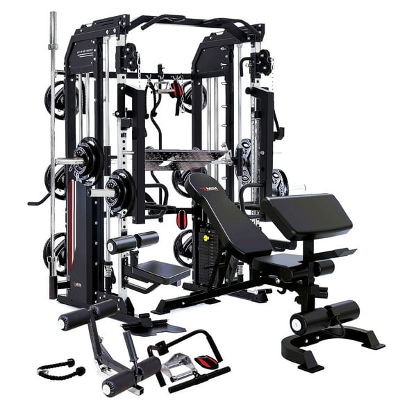 MiM USA Hercules Ex Commercial All-in-One Gym Trainer W/ 400 Lb Weight Stack & 24 Attachment