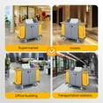 thumbnail image 6 of Ktaxon Industrial Multifunctional Locking Hotel Cart,Commercial Traditional Cleaning Janitorial Room Service Housekeeping Cart, 51" H x 59" W x 20" D,Grey, 6 of 8