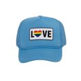 thumbnail image 1 of Gravity Threads LGBTQ+ Love Rainbow Heart Patch Trucker Hat - Sky, 1 of 2