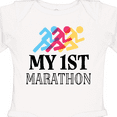 thumbnail image 4 of Inktastic My 1st Marathon Race Boys or Girls Long Sleeve Baby Bodysuit, 4 of 5