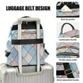 thumbnail image 3 of FORMRS Mini Backpack Purse for Women Travel Daypack Casual Shoulder Bag, Beige Art Pattern, 3 of 7