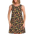 thumbnail image 1 of Fotbe Fast Food Vestido de Verano sin Mangas para Mujer – Vestido Midi Línea A, Estilo Camiseta Floral, Vestido Playero Casual y Fluido, 1 of 7