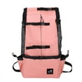 thumbnail image 2 of Mochila para mascotas para pasajeros, bolsa para la cabeza abierta para perros, ventilación, transpirable, lavable, mochila para compras al aire libre para bicicleta, 2 of 6