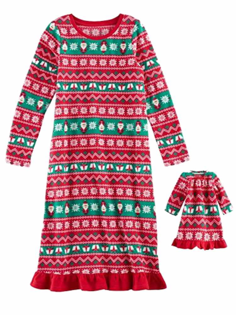 Pastel Santa Girl Nightgown