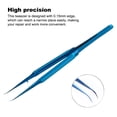 thumbnail image 4 of Tweezer 0.15mm Edge Precision Profession Mantenimiento Reparación Mosca Línea Mosda Pinzas Artesano Placa base para el hogar Portátil 1pc Bend Noticed TO001150-01B, 4 of 6